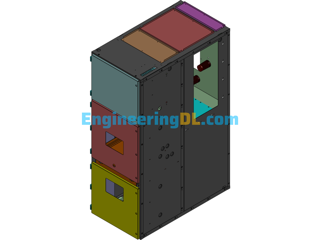 Sheet Metal Cabinet Drawer Type Electric Cabinet SolidWorks Free Download
