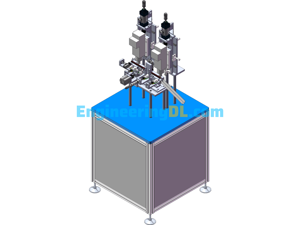 Drilling And Chamfering Machine SolidWorks Free Download
