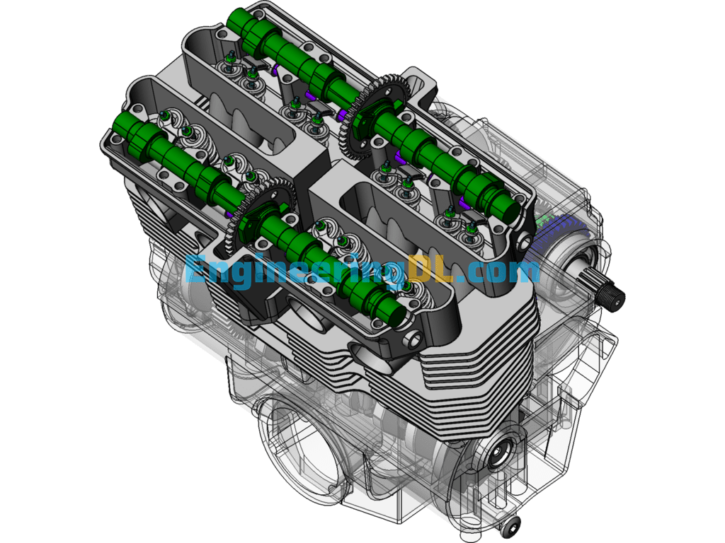 Suzuki Engine SW Model (SolidWorks, UGNX) Free Download