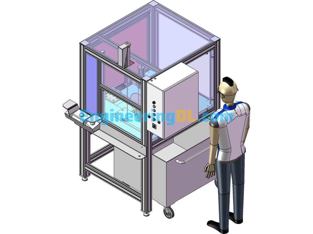 Aluminum Processing Automatic Cutting Machine SolidWorks Free Download