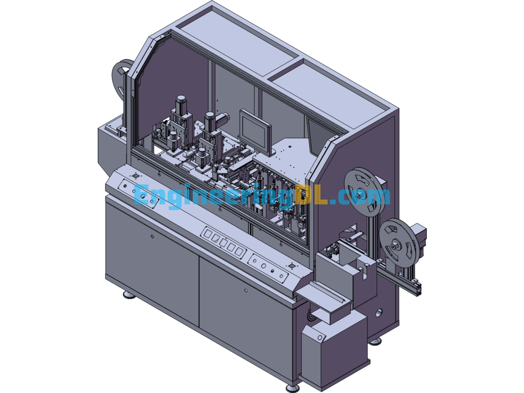 Bank Card Slotting And Chip Planting Machine SolidWorks Free Download