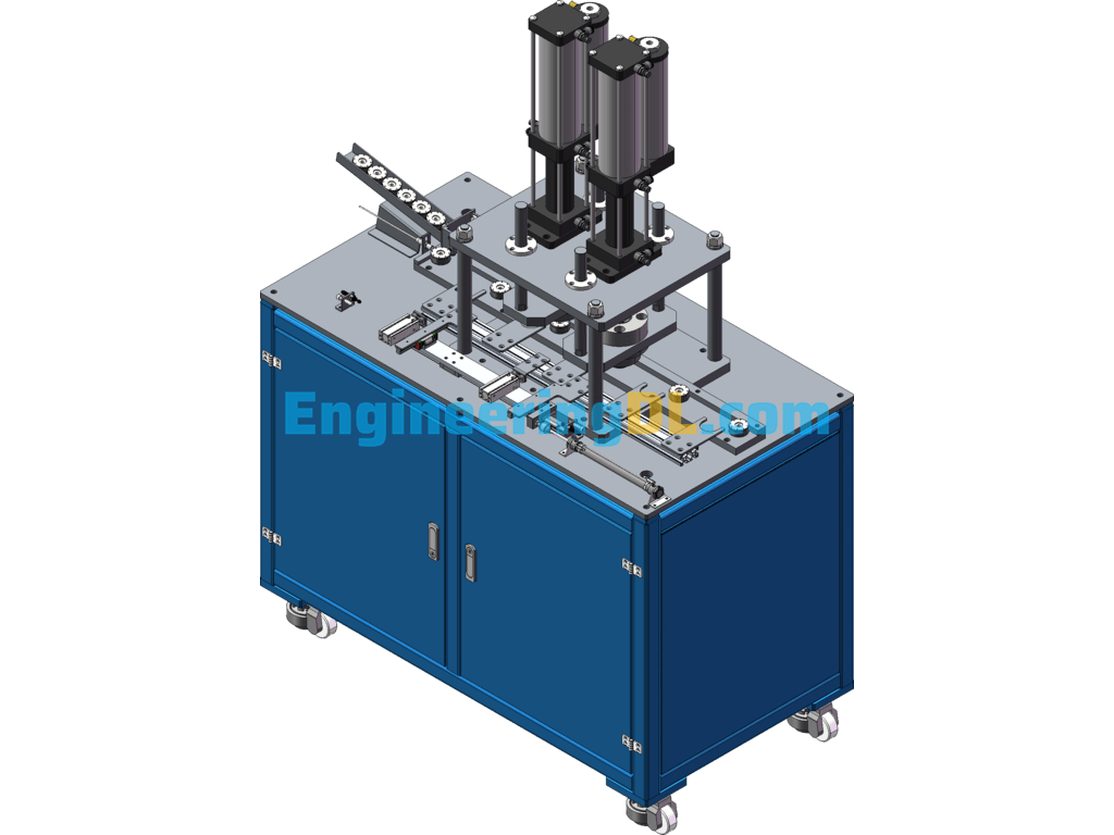 Cast Aluminum Rotor Riveting Machine SolidWorks Free Download