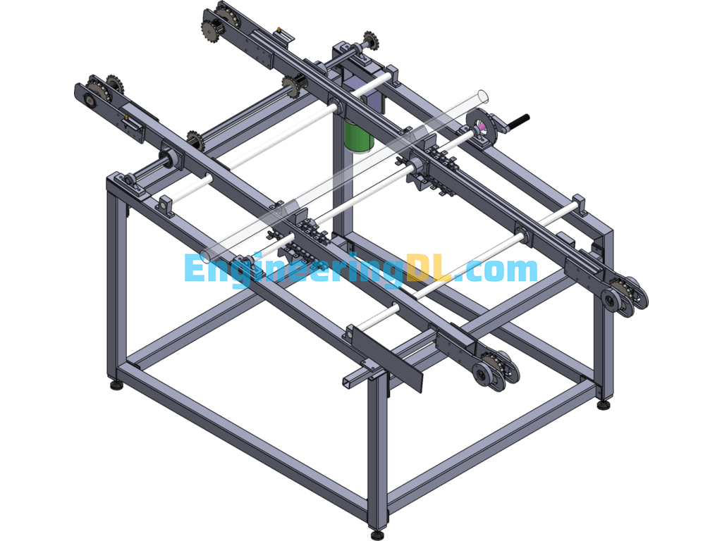 Chain Assembly Line SolidWorks Free Download