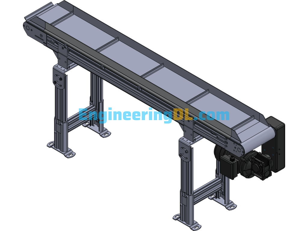 Chain Plate Conveyor SolidWorks Free Download