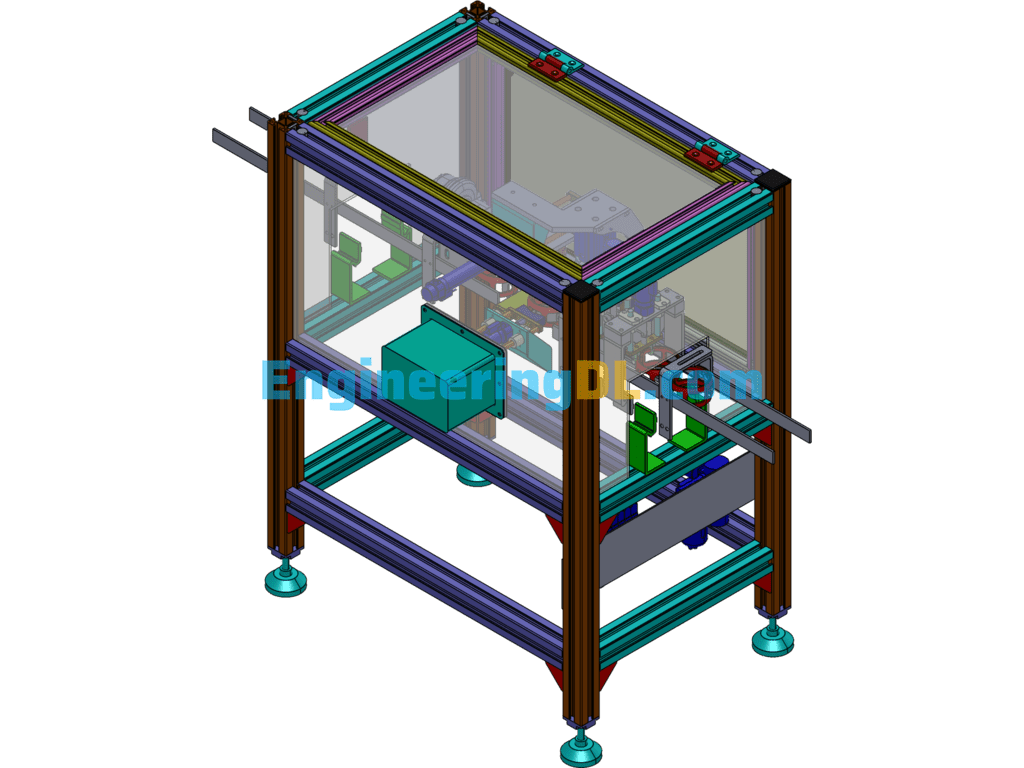 Chain Conveyor (Chain Feeder) SolidWorks Free Download