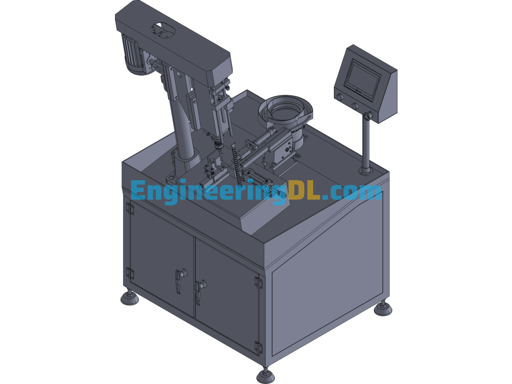 Lock Cylinder Automatic Drilling Machine (Standard Type) 3D Exported Free Download