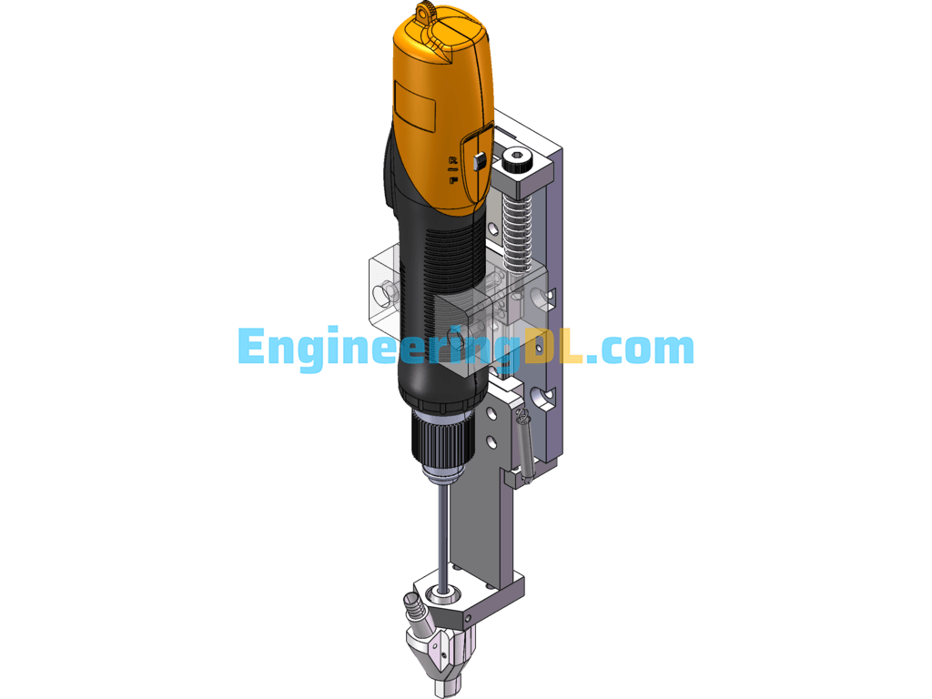 Locking Screw Electric Drill Holder SolidWorks Free Download