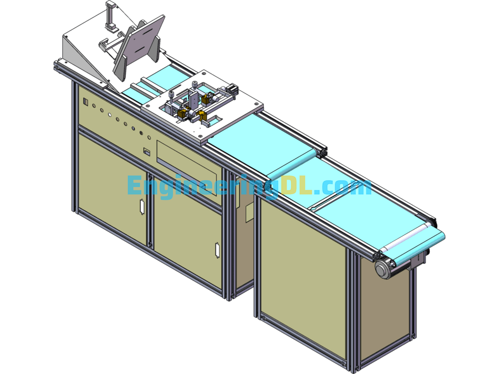 Lithium Battery Sorting Machine SolidWorks Free Download