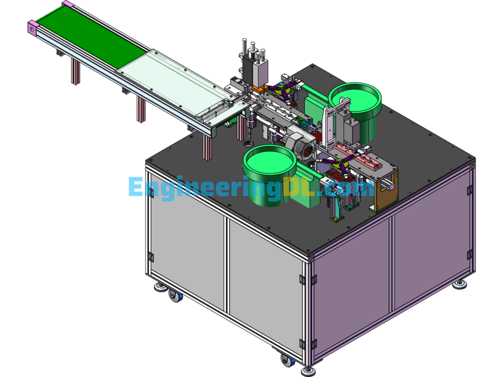 Lithium Battery Automatic Touch Welding Equipment SolidWorks Free Download