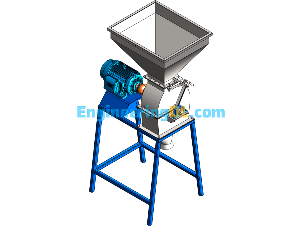 Hammer Crusher SolidWorks, 3D Exported Free Download