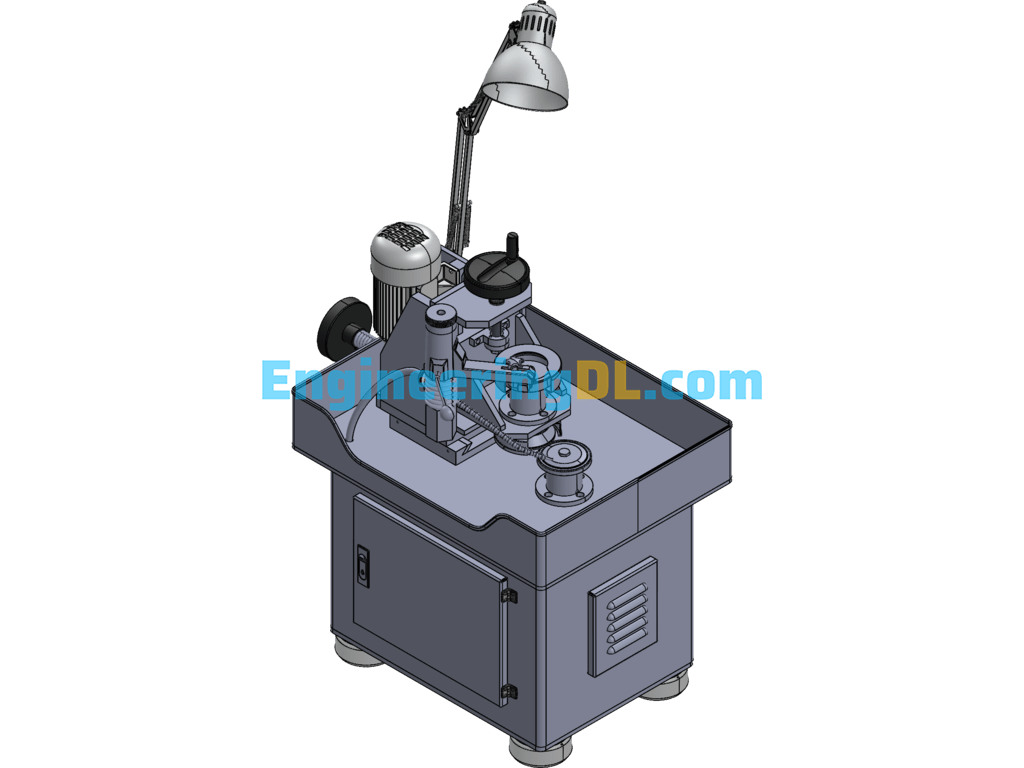 Saw Blade Diamond Sharpening Machine SolidWorks, 3D Exported Free Download