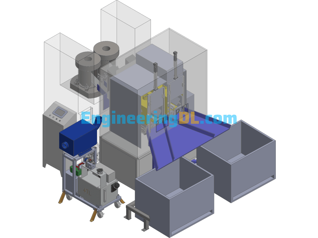 Anti-Rust Oil Spray Atomization Equipment For Forging Parts 3D Exported Free Download