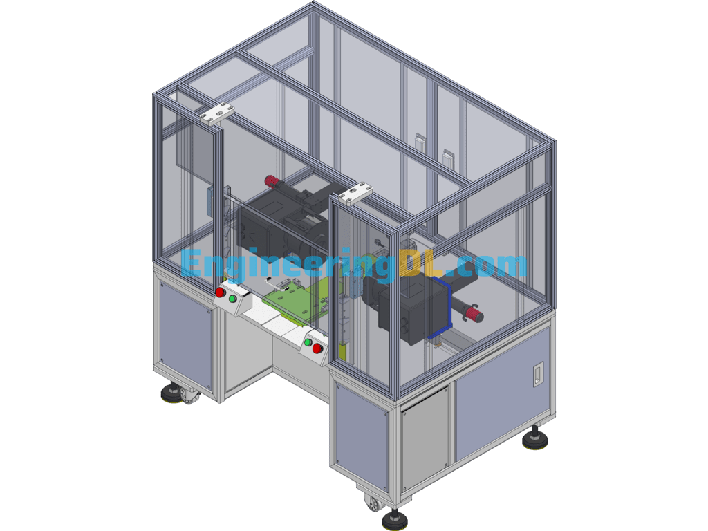 Laser Machine SolidWorks, 3D Exported Free Download