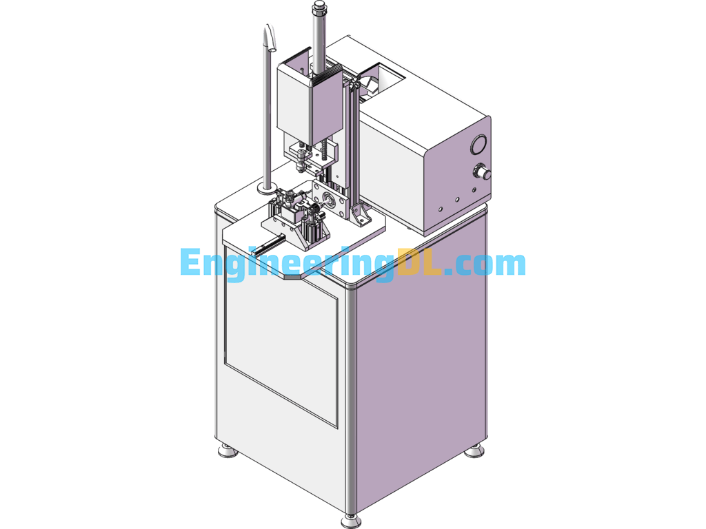Valve Body Automatic Locking Screw Machine SolidWorks, 3D Exported Free Download