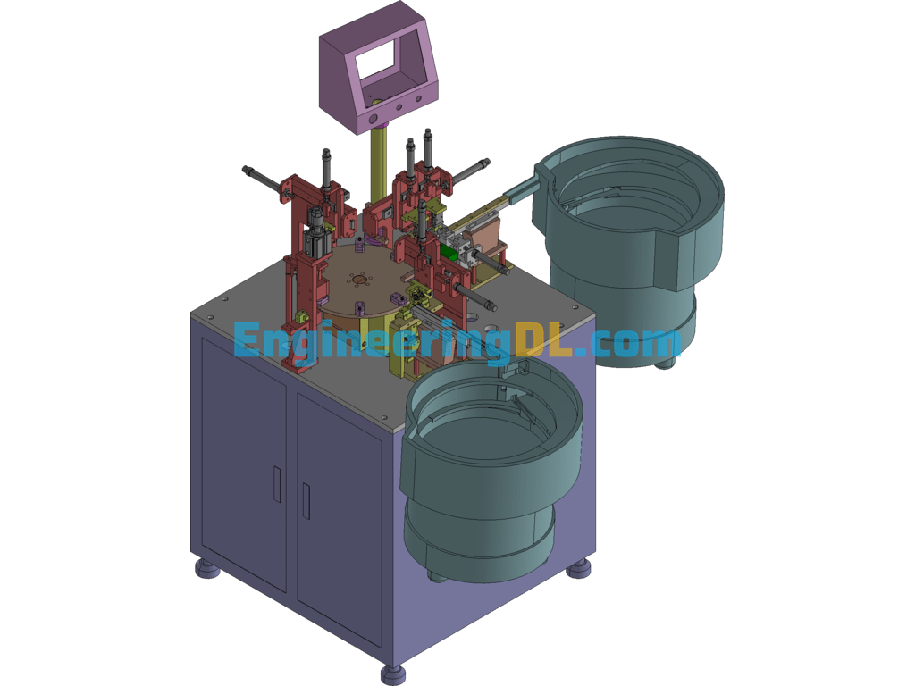 Waterproof Connector Automatic Assembly Machine (Mature Has Been Put Into Production) Round Product Automatic Assembly Equipment AutoCAD, 3D Exported Free Download