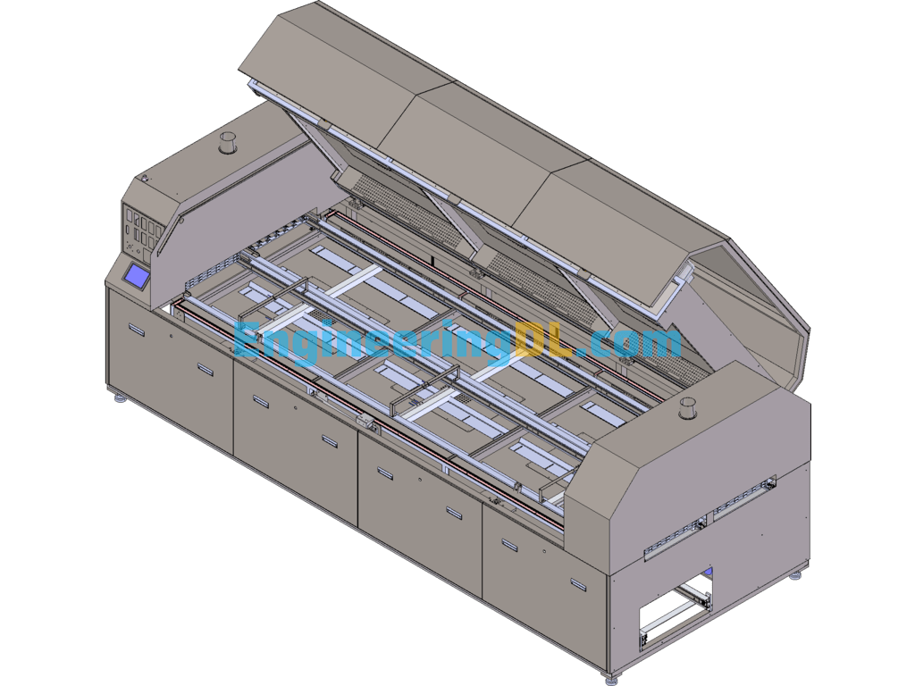 Tunnel Furnace SolidWorks, 3D Exported Free Download