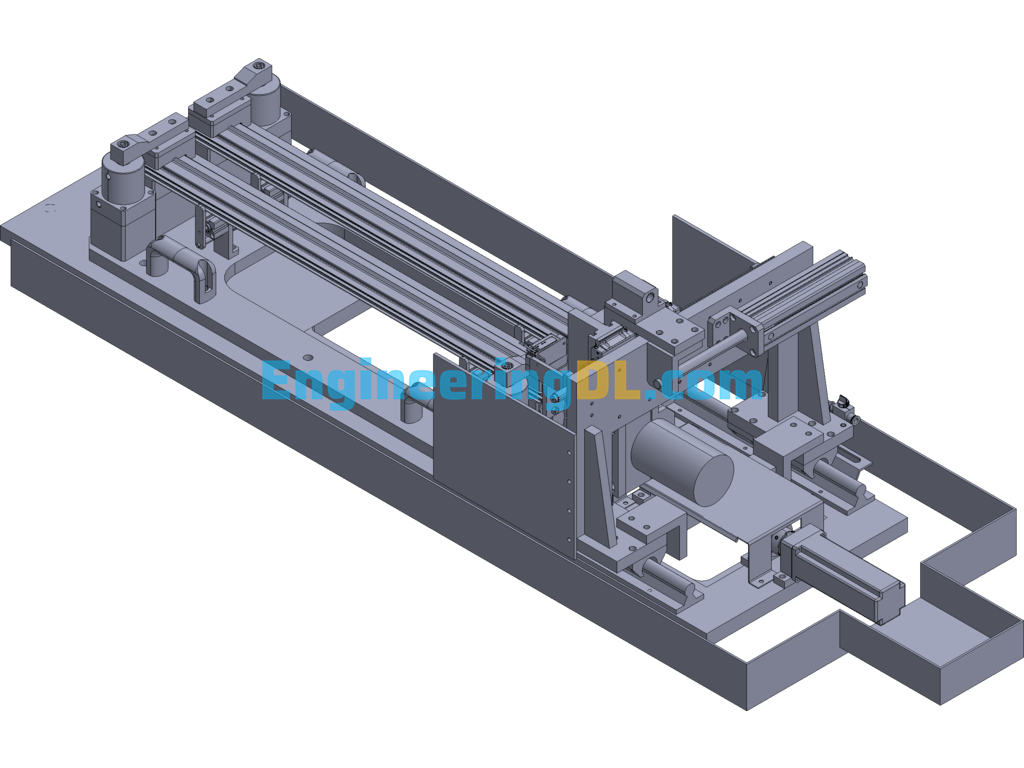 Engraving Machine Technical Modification Retrofitting Machine Head 3D Exported Free Download