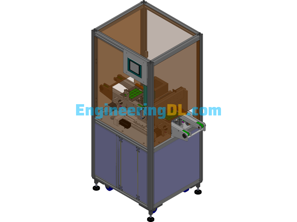 Circuit Board 2D Inspection Equipment SolidWorks, 3D Exported Free Download