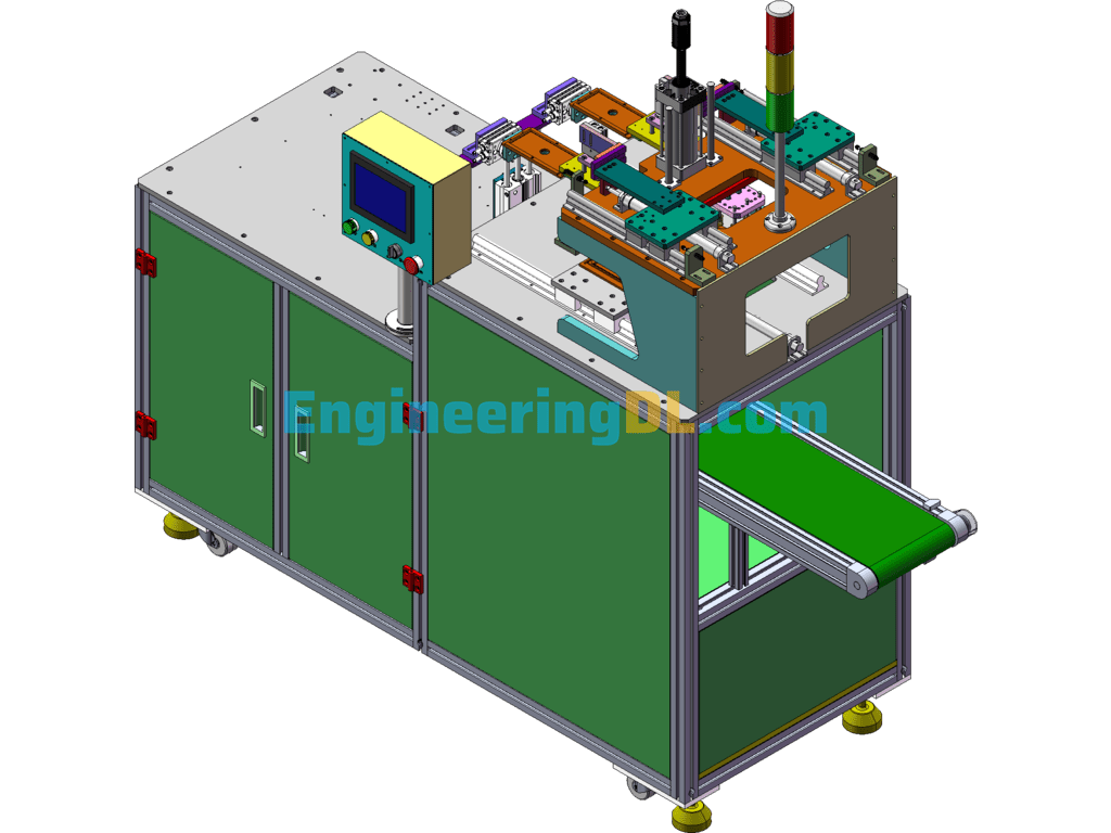 Non-Standard Automatic Hot Pressing And Shaping Machine By Mechanical Hand SolidWorks, 3D Exported Free Download