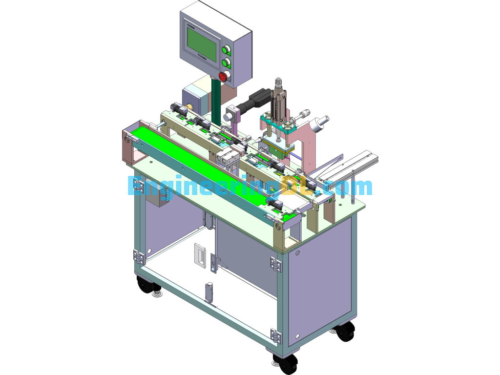 Non-Standard Automatic Battery Case Embossing Machine SolidWorks, AutoCAD Free Download