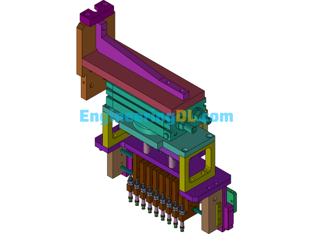Non-Standard Variable Pitch Mechanism 2 Rotary Pickup Mechanism SolidWorks Free Download