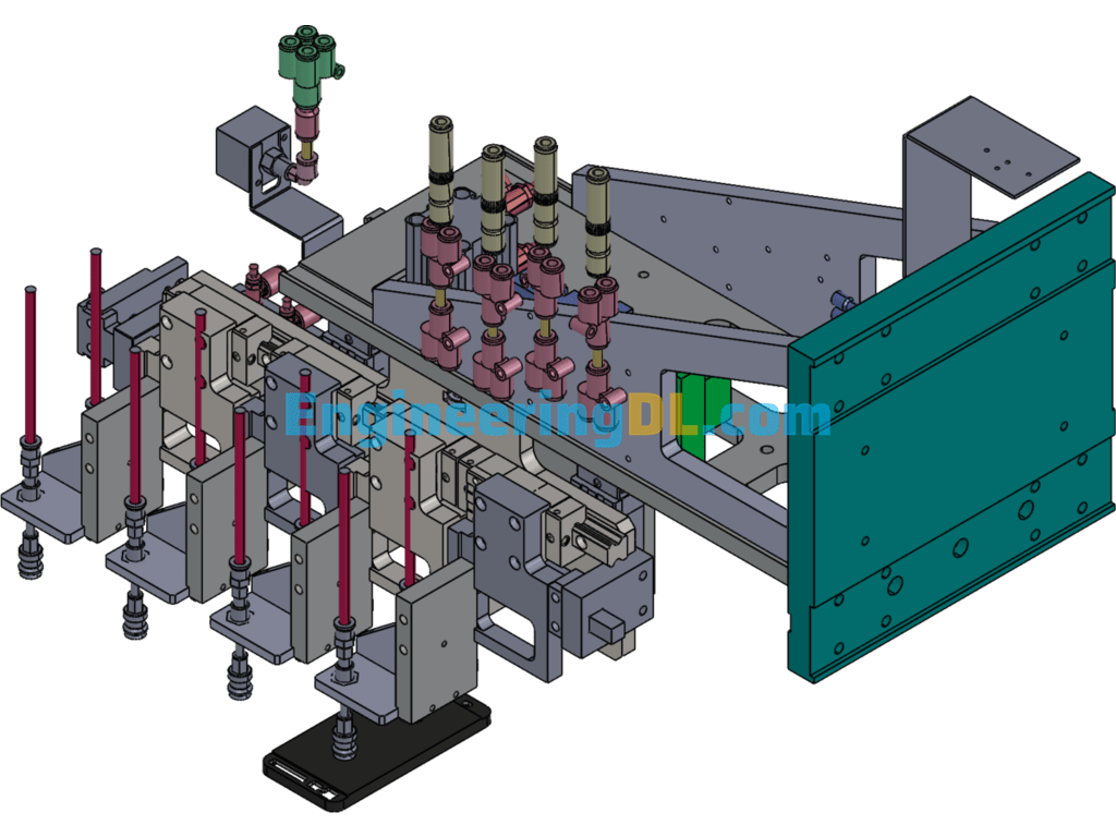 Non-Standard Variable Pitch Mechanism4 SolidWorks Free Download