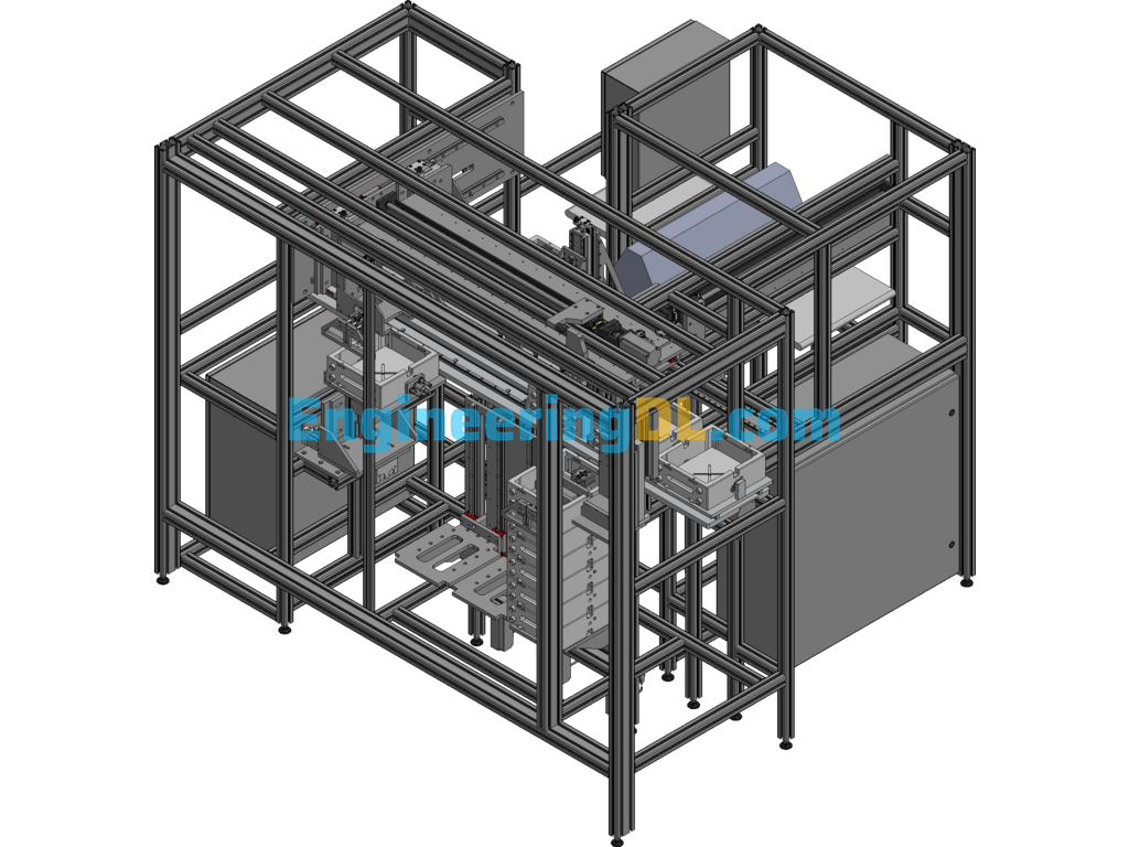 Non-Standard Chopping Machine 3D Exported Free Download