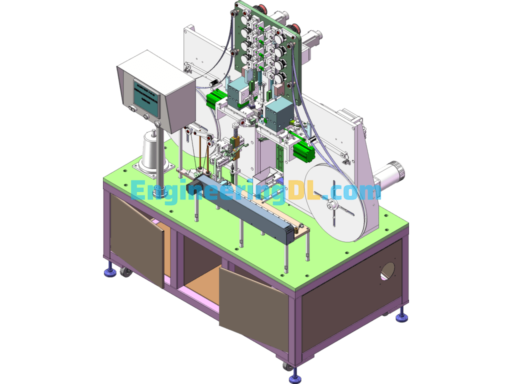 Non-Standard Wool Machine Wool Riveting Machine SolidWorks, 3D Exported Free Download