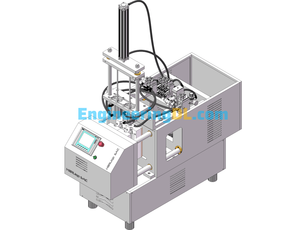 Non-Standard Injection Molding Machine SolidWorks, 3D Exported Free Download