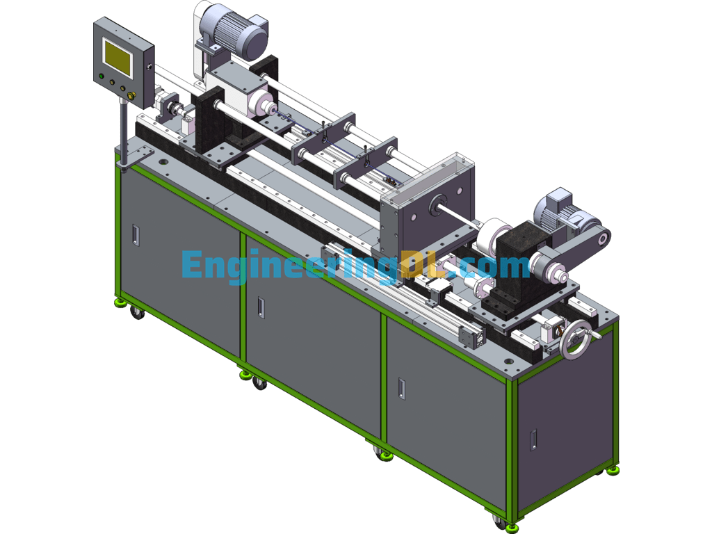 Non-Standard Deep Hole Drilling Equipment (Anti-Lathe Principle) SolidWorks, 3D Exported Free Download