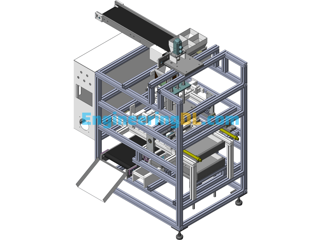 Non-Standard Automatic Packaging Machine Food Packaging Gift Packaging Equipment SolidWorks, 3D Exported Free Download