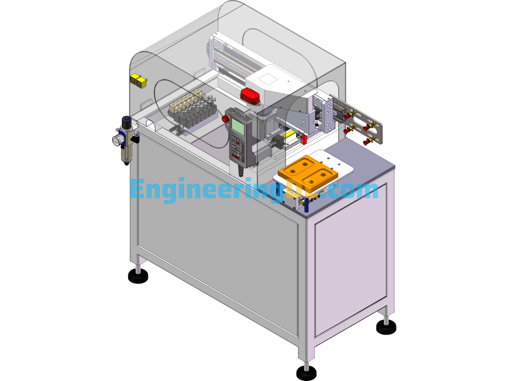 Non-Standard Automatic In-Mold Labeling Robot SolidWorks, 3D Exported Free Download