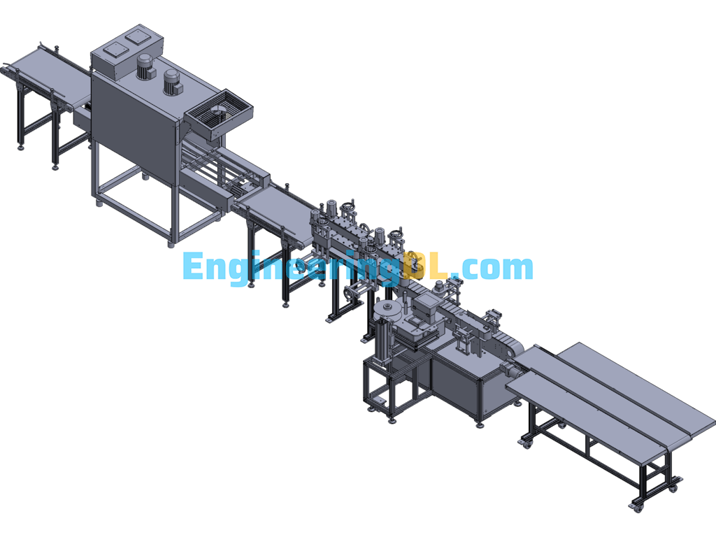 Non-Standard Automation Equipment Conveyor Line 3D Exported Free Download