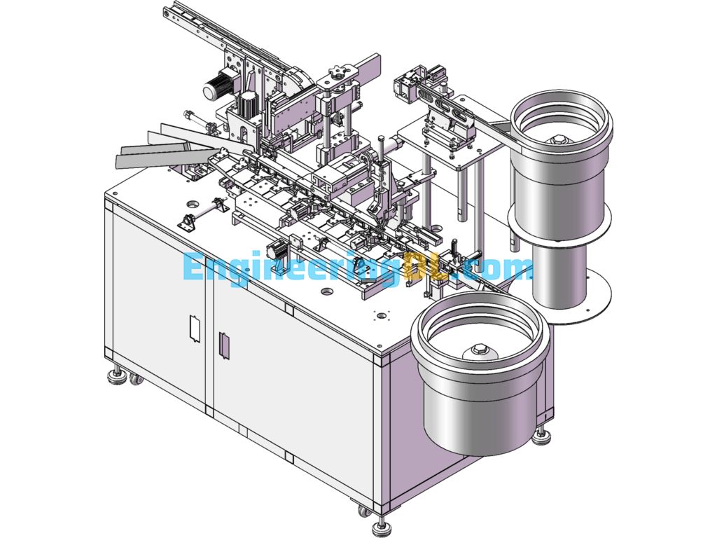 Non-Standard Automatic Iron Buckle Assembly Machine SolidWorks, AutoCAD, 3D Exported Free Download