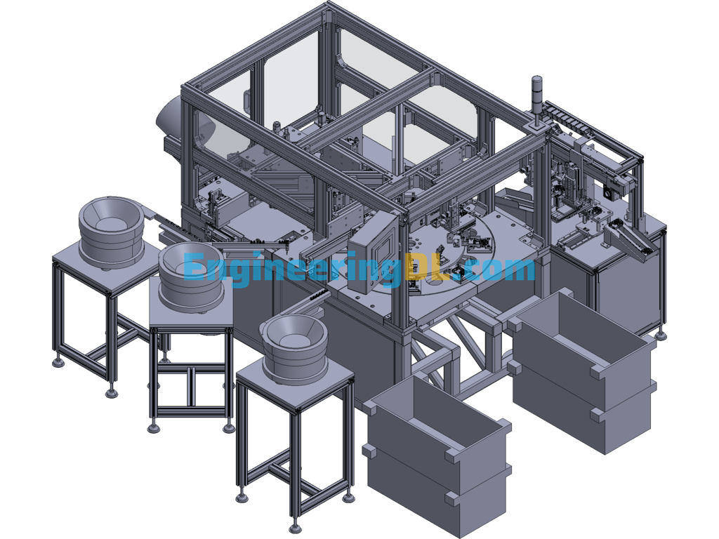 Non-Standard Automatic Assembly Machine 3D Exported Free Download