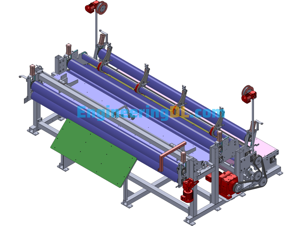 Non-Standard Automatic Fabric Cutting Machine SolidWorks Free Download