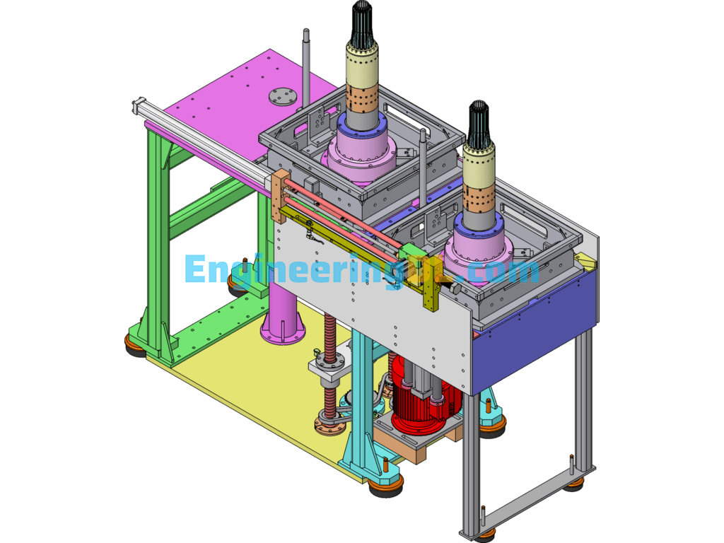 Non-Standard Automatic Equipment Rack Design SolidWorks, 3D Exported Free Download