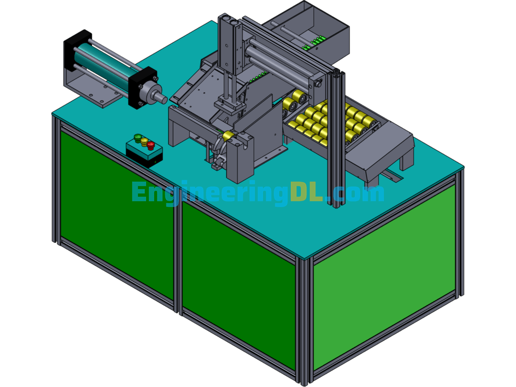Non-Standard Rotor Stator Automatic Assembly Machine SolidWorks, 3D Exported Free Download