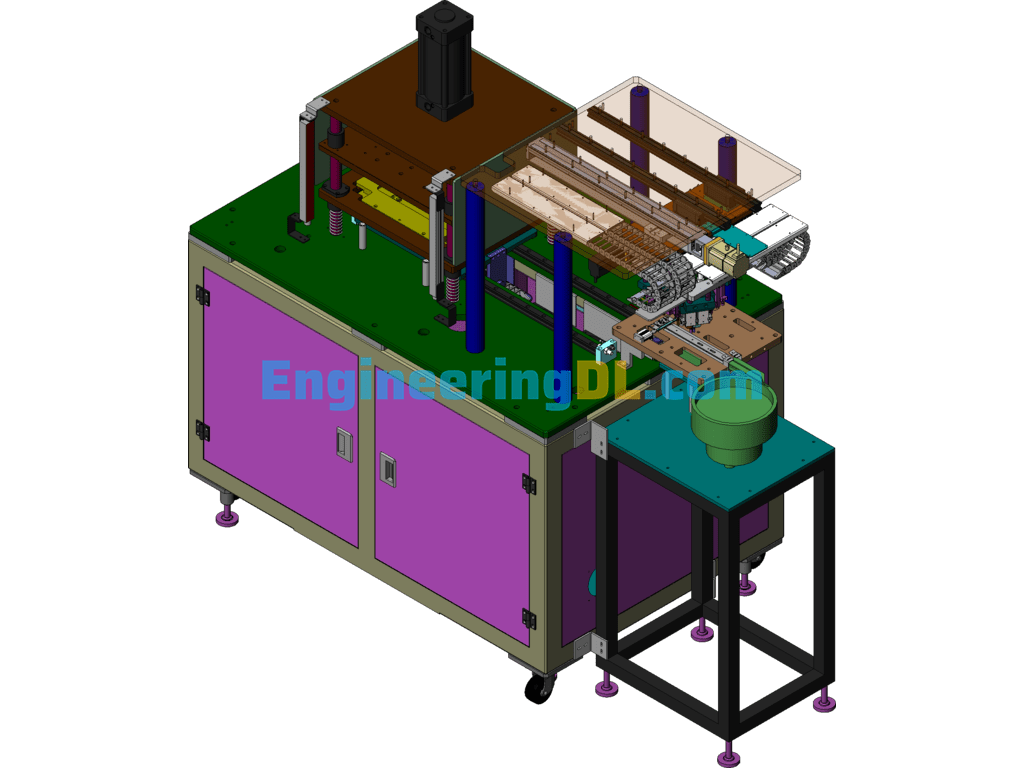 Panel Auto Loading Hot Melt Machine (With DFM,BOM) SolidWorks, 3D Exported Free Download