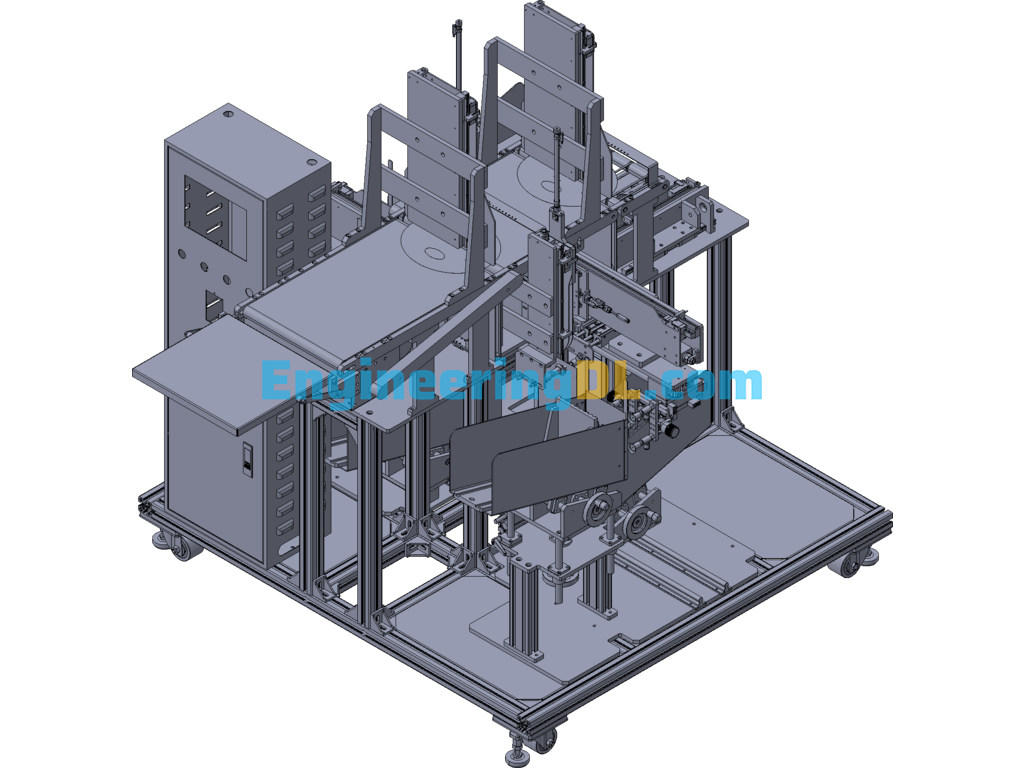 Mask Folding And Bagging Machine (The Latest Drawings In The Industry) 3D Exported Free Download