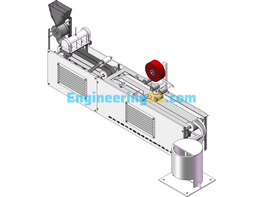 Firecracker Weaving Machine SolidWorks, 3D Exported Free Download