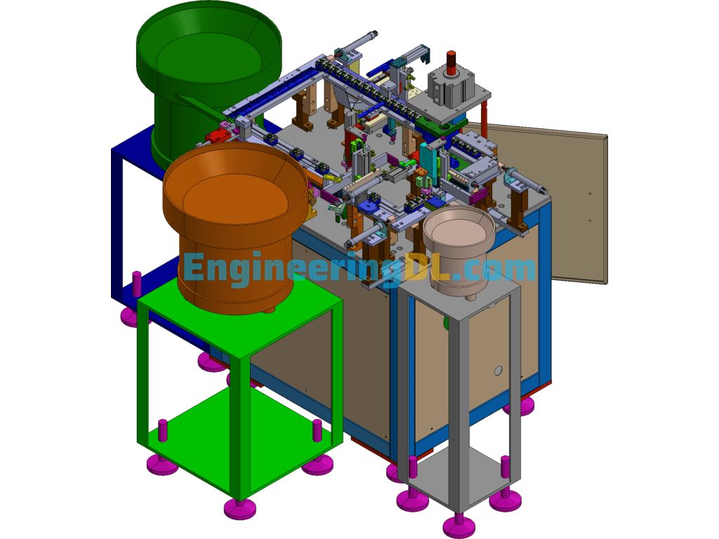 Audio Assembly Machine Audio Interface Automatic Assembly Equipment 3D Exported Free Download
