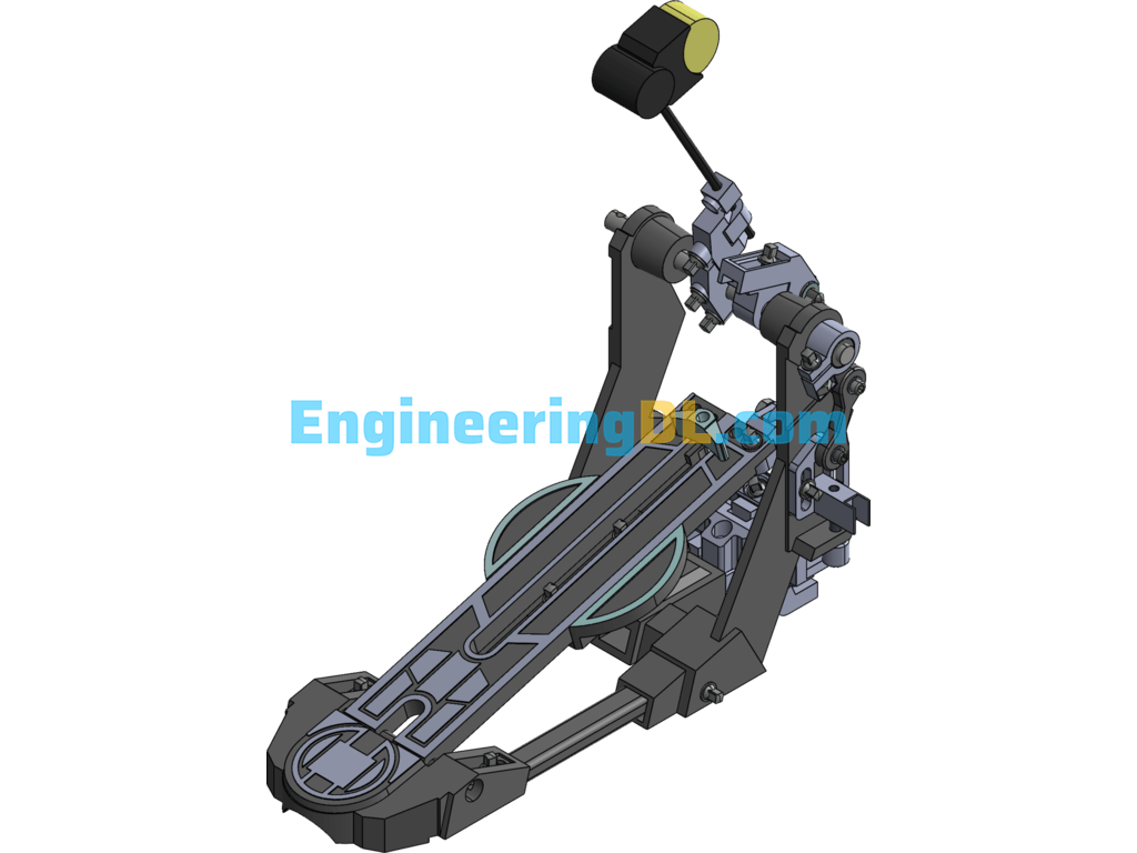 Sound Drum Pedal Design Model 3D Exported Free Download