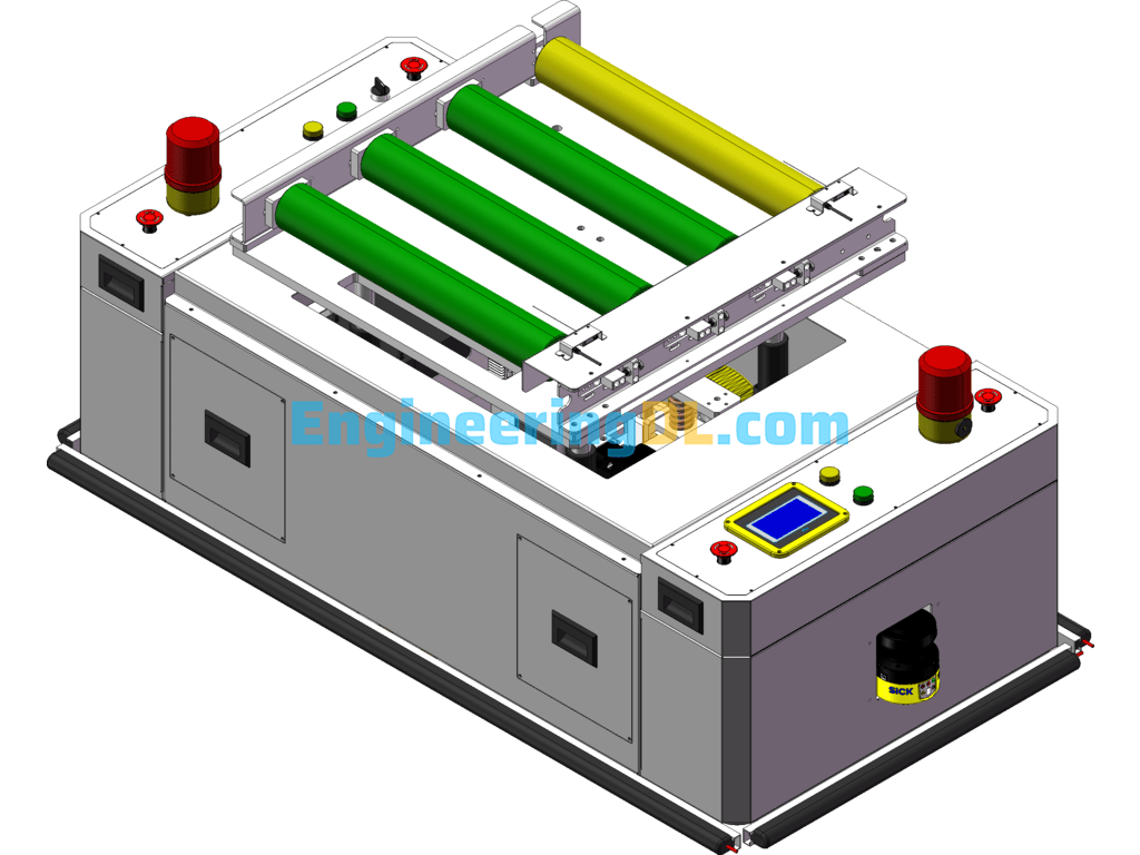 Top Lift Transplanting Type AGV SolidWorks, 3D Exported Free Download