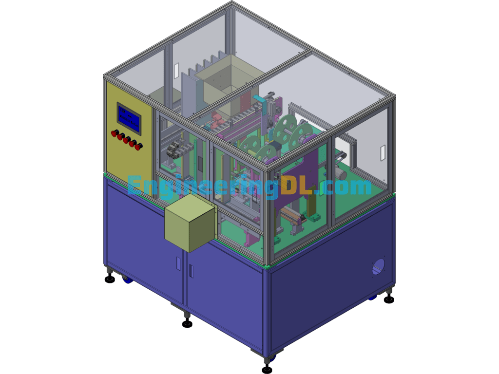 Granule Dispensing Machine Assembly Automatic Machine SolidWorks, 3D Exported Free Download