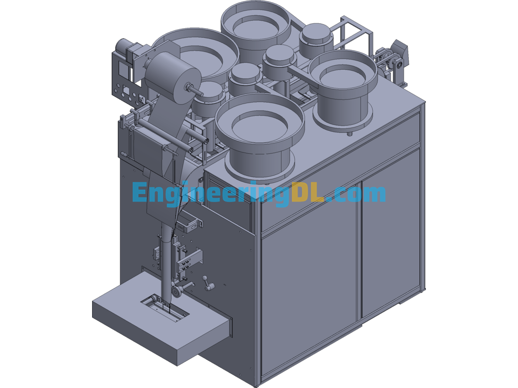 Granule Packing Machine 3D Exported Free Download