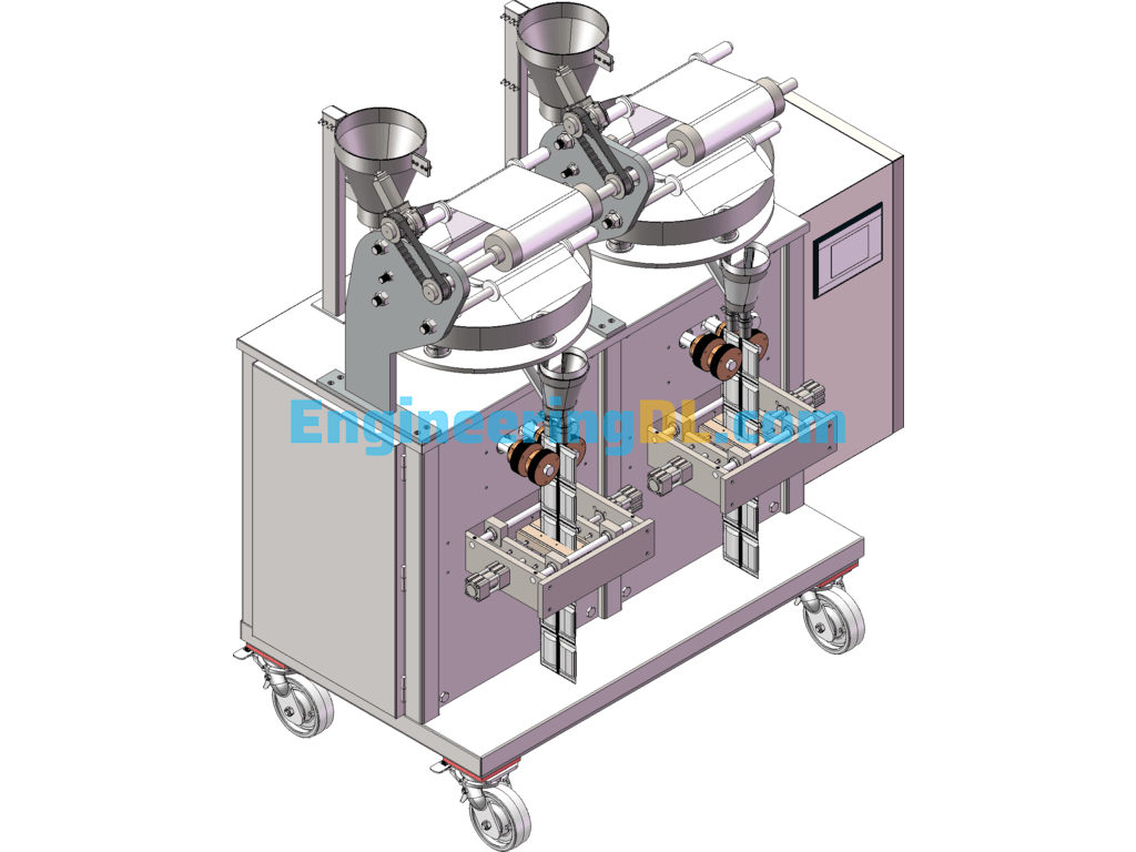 Granule Filling Machine (SolidWorks, UG(NX), CreoProE), Solid Edge, 3D Exported Free Download