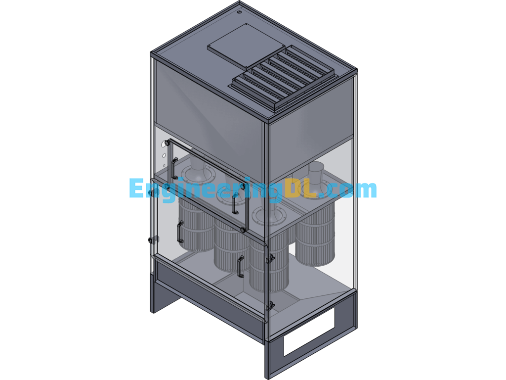 Air Dryer Equipment Design Model SolidWorks, 3D Exported Free Download