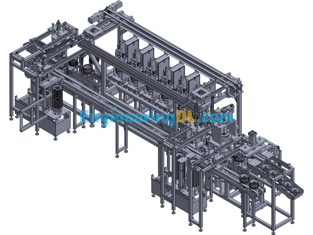 Fan Wheel Assembly Machine Automatic Production Line For Range Hood Fan Wheel 3D Exported Free Download