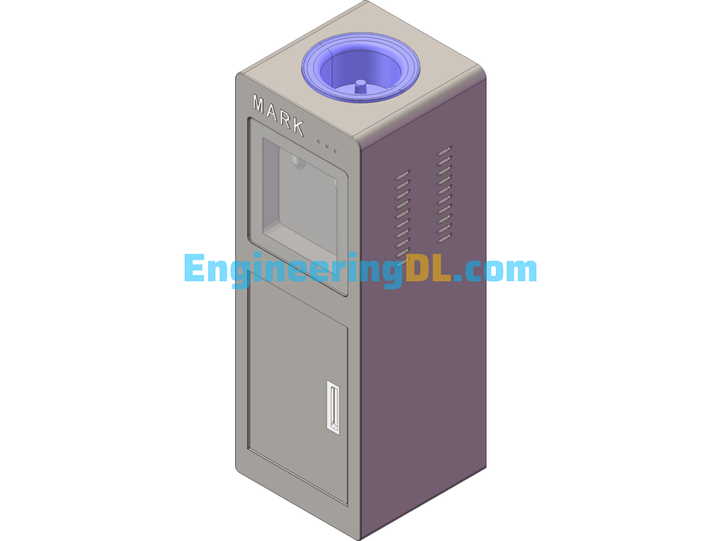 Water Dispenser SolidWorks, 3D Exported Free Download